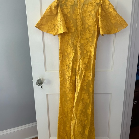 La Double J Tuckernuck Begonia Ocra Proper Dress $1100 NWT Small S - Picture 3 of 6